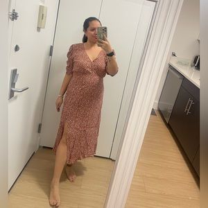 Abercrombie & Fitch Rust Floral Maxi Dress